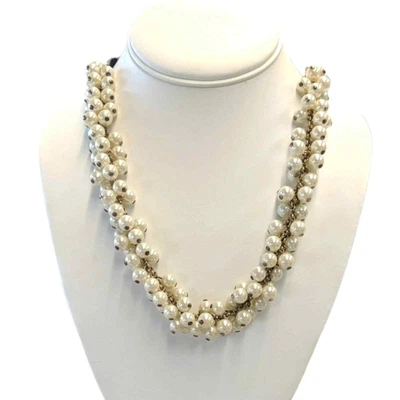 $16.95 • Buy J. Crew Faux Pearl Cluster Necklace Tie Behind