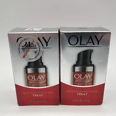 $41.21 • Buy 2x Olay Regenerist Micro-Sculpting Eye Swirl Cream Advance Anti Aging - 0.5oz