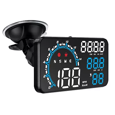 GPS Digital HD Head Up Display Car Gauges HUD Speedometer LED Overspeed Alarm • $29.60