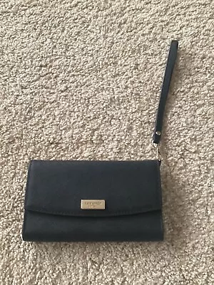 Kate Spade Iphone Cases Phone Wristlet  Leather Wallet Pouch Black • £32.16
