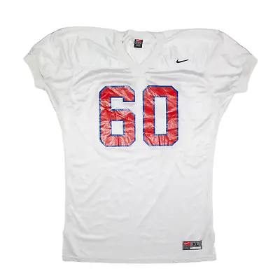 £18.99 • Buy NIKE TEAM American Football USA Jersey White V-Neck Nylon Short Sleeve Mens XL