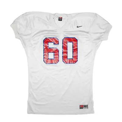 £18.99 • Buy NIKE TEAM American Football USA Jersey White V-Neck Nylon Short Sleeve Mens XL
