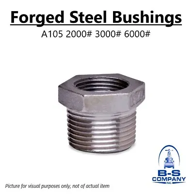 BUSHING 1-1/2  X 1  Threaded Forged Steel A105 3000# 3M (Lot Of 5) • $18.65