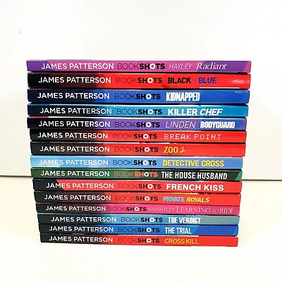$59.99 • Buy 15 X James Patterson BookShots Short Stories. Thriller Crime Small PB Bundle