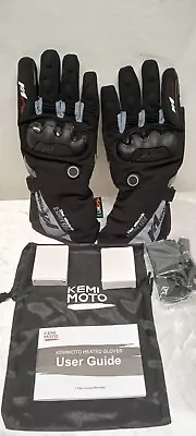 KEMIMOTO Rechargeable Heated Motorcycle Gloves Waterproof Touchscreen UTV ATV  • $75