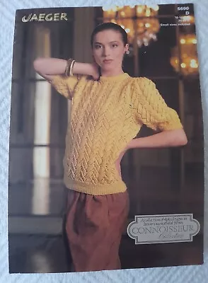 Jaeger Knitting Pattern 5690 Ladys Lacy Sweater Size 30-40  4Ply  • £1.50