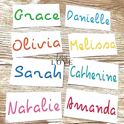£6.99 • Buy Personalised Love Island Name Decal Sticker Lunch Box Water Bottle Glass 1-5-10