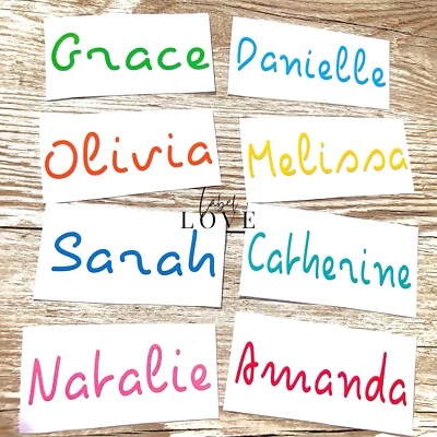 £6.99 • Buy Personalised Love Island Name Decal Sticker Lunch Box Water Bottle Glass 1-5-10