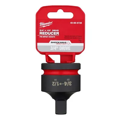 Milwaukee 49-66-6728 SHOCKWAVE Impact Duty™  3/4  Drive 1/2  Drive Reducer • $22.99