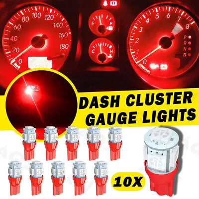 Dash Instrument Cluster Gauge Red LED LIGHT KIT Fits 88-91 Honda Civic 4th Gen • $13.59