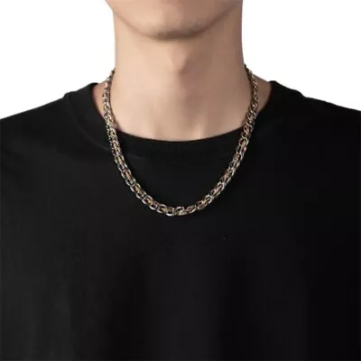 Titanium Steel Link Chain Necklace For Men WomenPunk Hip Hop Necklace • $13.99