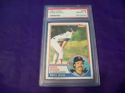 1983 Topps #498 Wade Boggs Rookie Card Psa 8 • $32.95