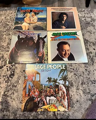 5 Vinyl Record Albums Including Village People • $10