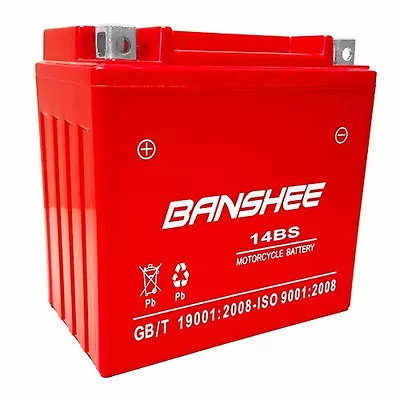 Banshee YTX14-BS ATV Battery For Honda 350cc TRX350 Rancher 2003 - 4 Yr Warranty • $46.88