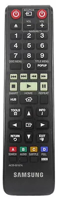 Genuine Samsung Remote Control For BD-H6500 Smart 3D Blu-ray & DVD Player • £19.99