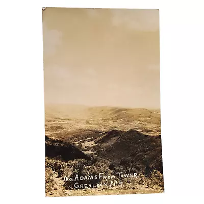 North Adams MA From Greylock Mt Tower RPPC Photo Postcard Vintage Mountain Mount • $7