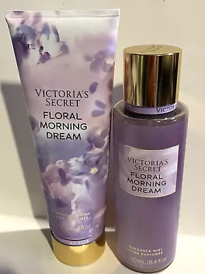 Victoria’s Secret FLORAL MORNING DREAM Fragrance Gift Set BODY MIST & LOTION New • $32.99