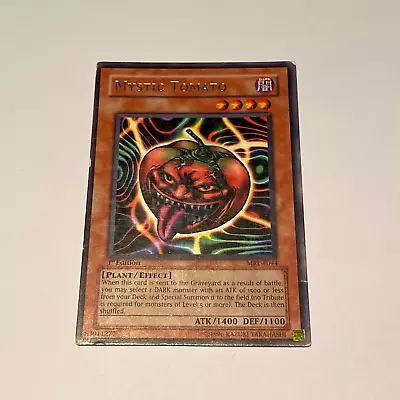 Yugioh - Mystic Tomato - MRL E094 - 1st Edition Rare - LP • £3.99