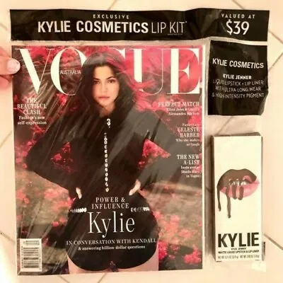 Vogue Australia Sept Magazine With Kylie Jenner Lip Kit - True Brown K • $55.99