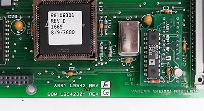 Varian Assy L9542301  Rev F / G Board For The D947 Spectrometer Leak Detector • $149.99