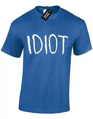 Idiot Mens T Shirt Classic Sarcasm Village Karl Pilkington American Abroad New • £8.99