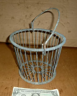 Vintage  Wire Clam BasketHDA.8 X 6-1/2 RARE SMALL SIZEOld NauticalBoat Tool • $95
