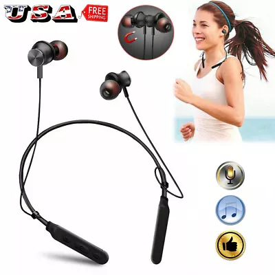 Bluetooth Headset Hands-free Sport Earphones Wireless In-ear Earbuds With Mic • $12.77