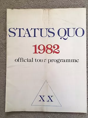 £2.99 • Buy Status Quo - XX - 1982 Official Tour Programme