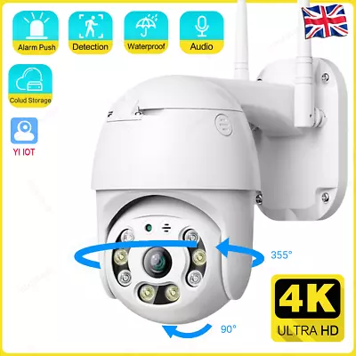 1080P WIFI IP Camera Wireless Outdoor CCTV HD PTZ Smart Home Security IR Camera • £39.99