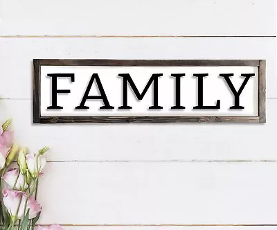 Family Sign For Home Decor Rustic Vintage Wooden Family Wall Decorations Fa... • $30.60