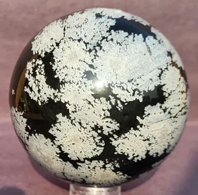 Snowflake Obsidian Sphere   Ball Orb Crystal Chakra • $22.50