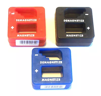 3pc MAGNETIZER / DEMAGNETIZER FOR SCREWDRIVER TIPS SCREW BITS MAGNETIC PICK UP • $14.99