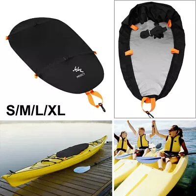 Kayak Cockpit Cover Waterproof Adjustable Straps Tear-resistant UV50 Sports New • £13.68