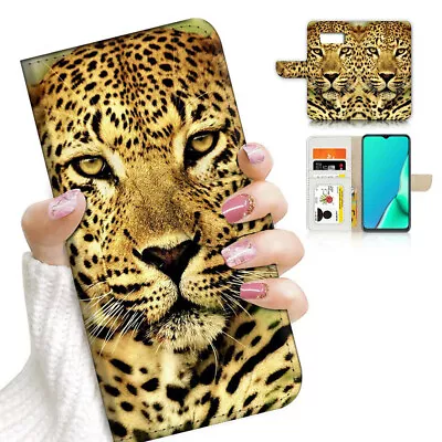 ( For Samsung S7 ) Wallet Flip Case Cover AJ23408 Leopard • $12.99