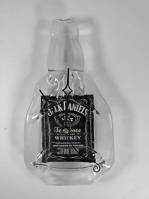 Jack Daniel's Whiskey~ Melted Bottle Decor Clock Recycled !! Conversation Piece. • £24.08