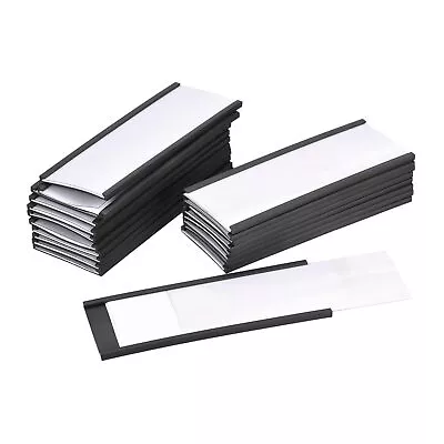 Label Holders 4  X 1.6  C Channel Rubber Magnetic For Metal Shelves Organize... • $31.07