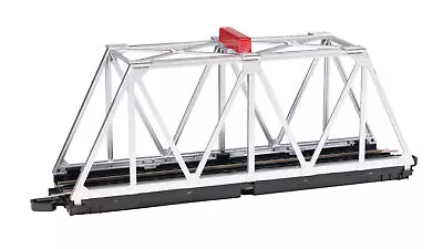 Bachmann Trains 44478 HO Scale E-Z Track Truss Bridge With Blinking Light Silver • $25.95