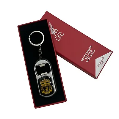 Liverpool FC Official Bottle Opener Keyring With Torch Boxed LFC Gift • £7.99