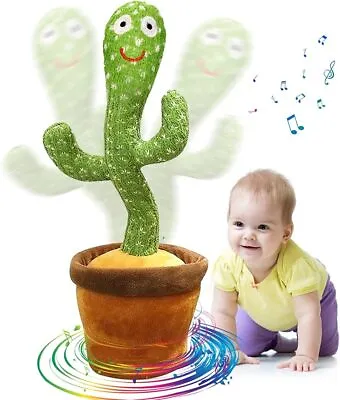 Singing Dancing Cactus Repeat What You Say Talking Cactus Toy 4 Children Adault • £7.49