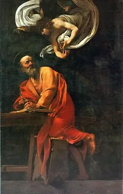 £14.39 • Buy CARAVAGGIO'S SAINT MATTHEW AND THE ANGEL REPRO Art Print A4 A3 A2 A1