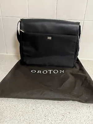 $50 • Buy Oroton Signature Satchel Laptop Bag Black Never Used