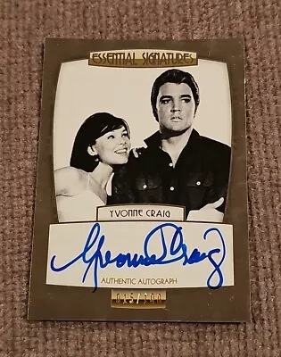 2012 Yvonne Craig/100 Essential Elvis Signature Auto Card ESYC Autograph Batgirl • $29.95