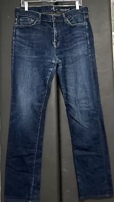 7 Seven For All Mankind Mens Standard L Straight Jeans Size 34/32  • $25