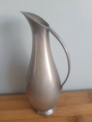 £5 • Buy Elegant Antique Pewter Jug By Metawa, Holland 6 Inches High