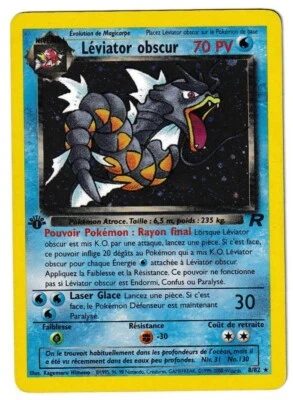 $30 • Buy Pokémon TCG Dark Gyarados Team Rocket 8 Holo 1st Edition Rare French Vintage