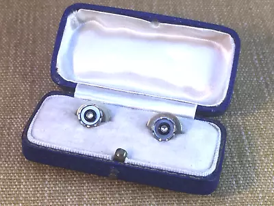 Antique Edwardian Gold Plate And Enamel Dress Shirt Studs Circa 1905 • £65