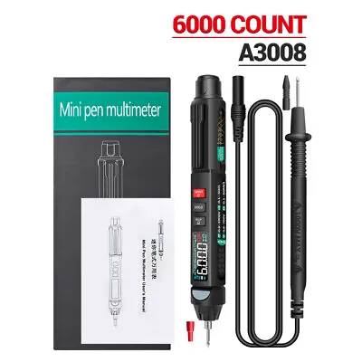 A3009/A3008 Mini Digital Multimeter Pen Smart Voice Broadcast DC AC Tester Meter • $19.99