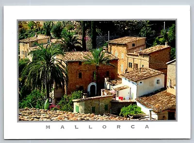 Postcard Spain  Mallorca Village Tiled Roofs Palm Trees  20 • $4.95