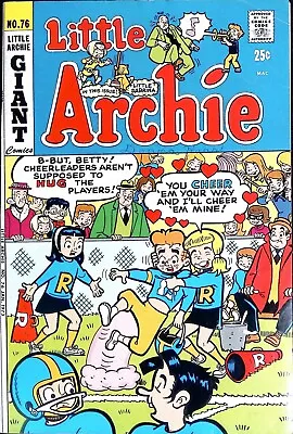 Little Archie #76 - Early Bronze Age Joe Edwards Cover - Nice Book. • $5