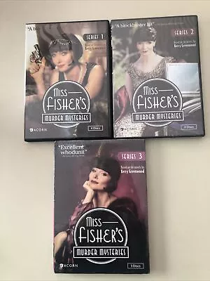 Miss Fisher's Murder Mysteries - Series 1-2-3 - 3 DVD's - Series 1 Used - 2-3 BN • $24.98